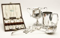 Lot 77 - Silver items: a ladle