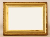 Lot 647 - A Victorian gilt wall mirror