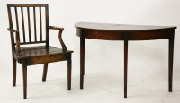 Lot 662 - A George III mahogany demi-lune table