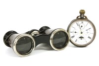 Lot 71 - A plated calendar pocket watch