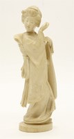 Lot 177 - A Japanese ivory bijin