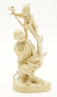Lot 153 - A Japanese ivory okimono
