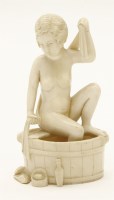 Lot 141 - A Japanese ivory okimono