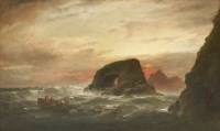 Lot 775 - George Henry Jenkins (1843-1914)
SALVAGE WORK BY THURLESTONE ROCK