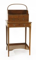 Lot 1161 - A George III strung mahogany cheveret