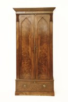 Lot 721 - A William IV Mahogany hall cupboard
