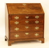 Lot 638 - A George III mahogany fall front bureau