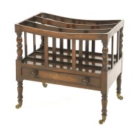 Lot 1140 - A George III rosewood canterbury