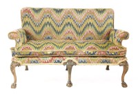 Lot 1144 - A George II-style two-seat settee