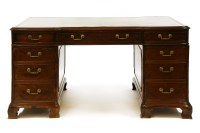 Lot 601 - A mahogany partner's desk