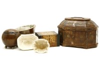 Lot 350 - A marquetry cigarette box