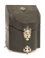 Lot 215 - A Georgian shagreen knife box