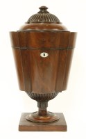 Lot 222 - A George III mahogany cutlery box