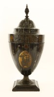Lot 223 - A rare Japanese export lacquered cutlery urn