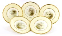 Lot 380 - A set of twelve Wedgwood porcelain fish plates