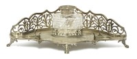 Lot 303 - An Edwardian silver desk stand