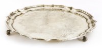 Lot 306 - A silver salver