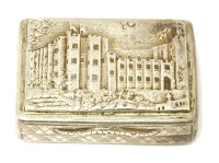 Lot 4 - A silver castle top vinaigrette