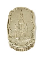 Lot 5 - A silver castle top vinaigrette