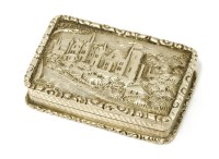 Lot 6 - A silver castle top vinaigrette