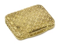 Lot 10 - A George III silver gilt vinaigrette