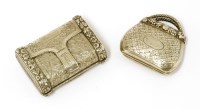 Lot 18 - Two novelty silver vinaigrettes