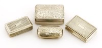 Lot 29 - Four silver vinaigrettes