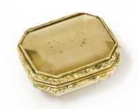 Lot 24 - A gold-cased citrine vinaigrette