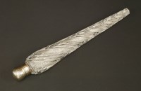 Lot 106 - A Victorian cut-glass scent bottle