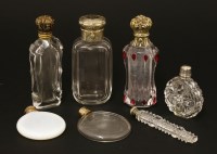 Lot 108 - Seven glass scent bottles