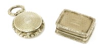 Lot 52 - Two silver vinaigrettes