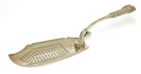 Lot 131 - A George IV Scottish silver presentation fish slice