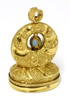 Lot 241 - A Swiss gold musical fob or seal