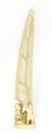 Lot 605 - A Japanese ivory okimono