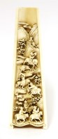 Lot 657 - A Chinese ivory wrist rest