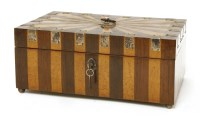 Lot 434 - A rosewood and maple jewellery casket