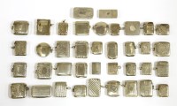 Lot 331 - A collection of thirty-eight silver vesta cases and snuff boxes