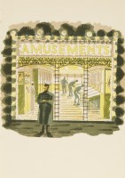 Lot 1049 - Eric Ravilious (1903-1942)
'AMUSEMENTS'
Lithograph