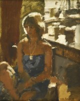 Lot 1167 - Ken Howard RA (b.1932)
'IN THE STUDIO' 
Signed l.r.