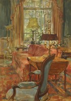 Lot 1165 - Susan Ryder (b.1944)
AN INTERIOR SCENE 
Signed l.r.
