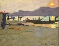 Lot 1169 - Ken Howard RA (b.1932)
'SUNSET AT RANI NAGAR'
Signed l.r.