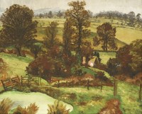 Lot 1158 - Sir Cedric Morris (1889-1982)
A SUFFOLK LANDSCAPE