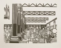 Lot 1033 - After Edward Bawden RA (1903-1989)
BILLINGSGATE FISH MARKET
Lithograph