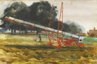 Lot 1022 - Walter Hoyle (1922-2000)
A FARM WITH MACHINERY