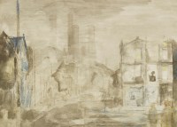 Lot 1320 - John Minton (1917-1957)
LONDON STREET SCENE
Pencil