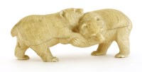 Lot 158 - A Japanese ivory okimono