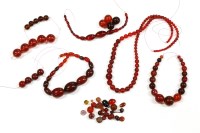 Lot 55 - A collection of mixed Bakelite and early plastic beads
