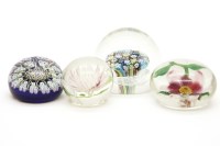 Lot 159 - A millefiori glass paperweight