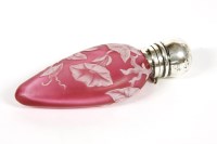 Lot 63 - A Victorian Webb cameo glass scent bottle