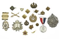 Lot 49 - A silver Argyll and Sutherland Glengarry badge